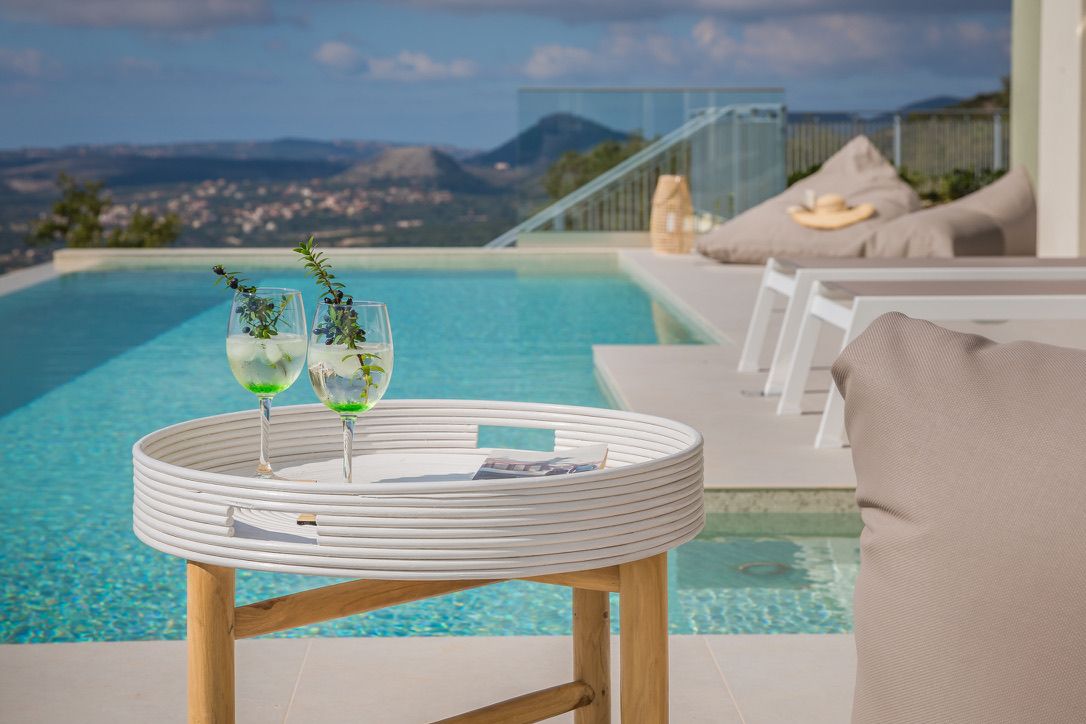 Villa pool terrace in Kefalonia